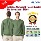 Gildan® Softstyle Midweight Fleece Quarter Zip Sweatshirt