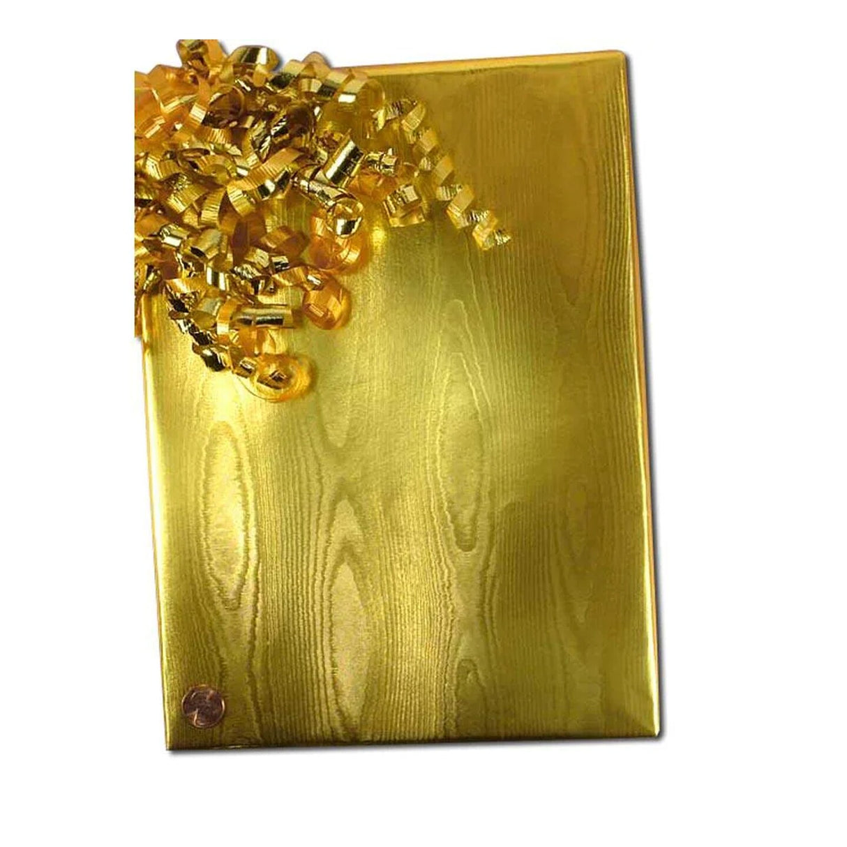 Gold Watercolor Embossed Metallic Wrapping Paper 24" x 417" Roll