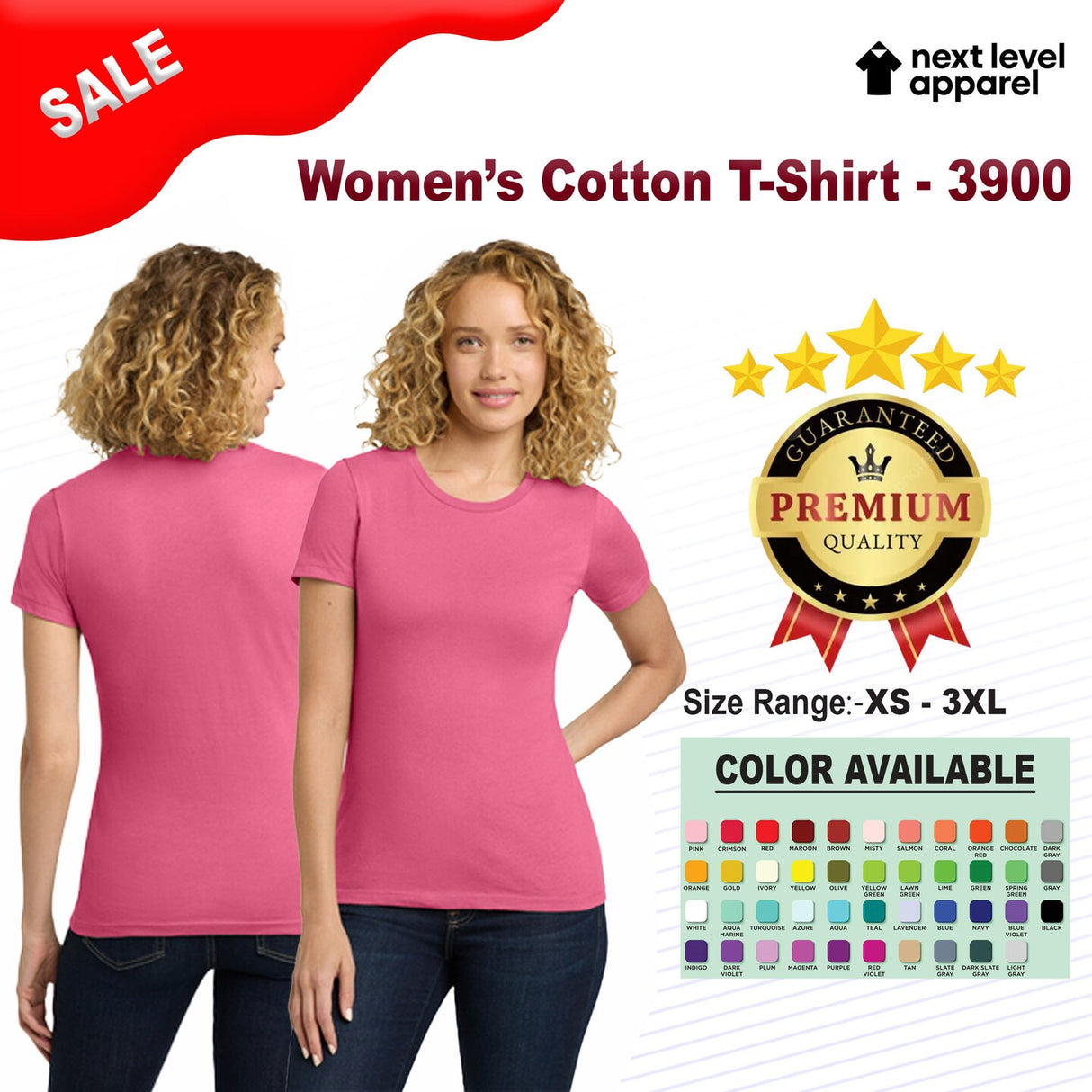 Next Level® Women's Cotton Short Sleeve T-Shirt