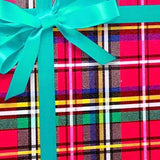 Plaid Christmas Wrapping Paper Tartan 24 ''x 417 '