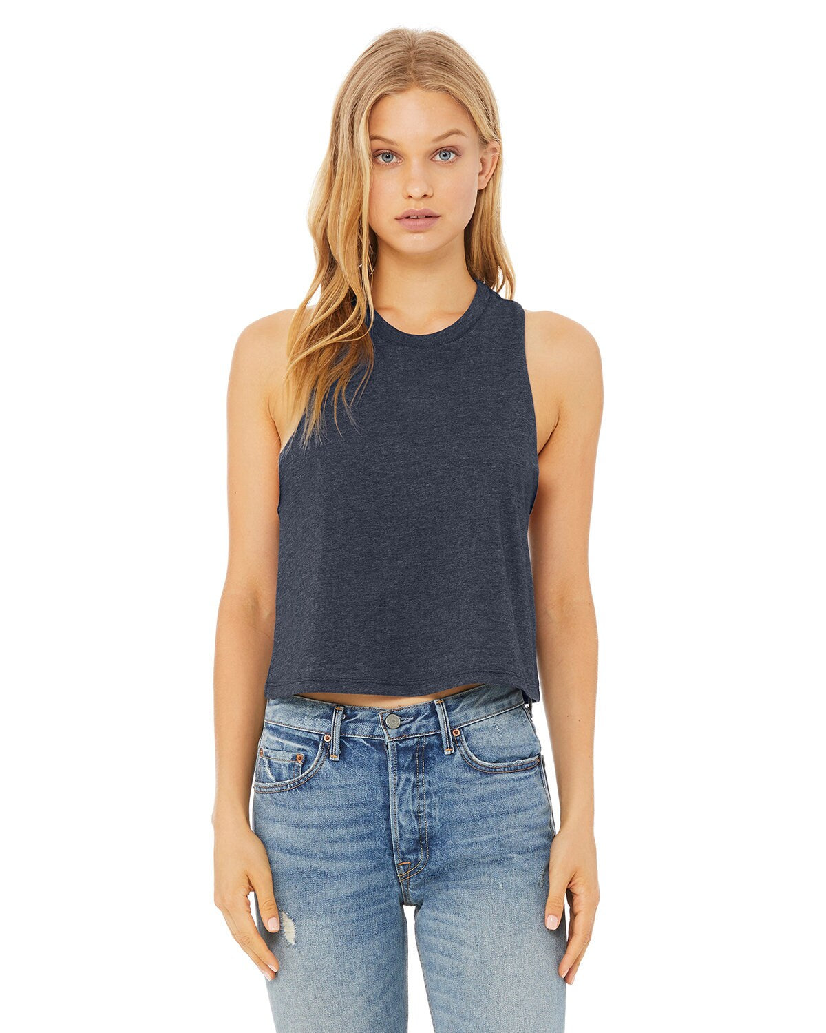 BELLA+CANVAS® Women's Racerback Crop Tank Soft & Stylish Fit