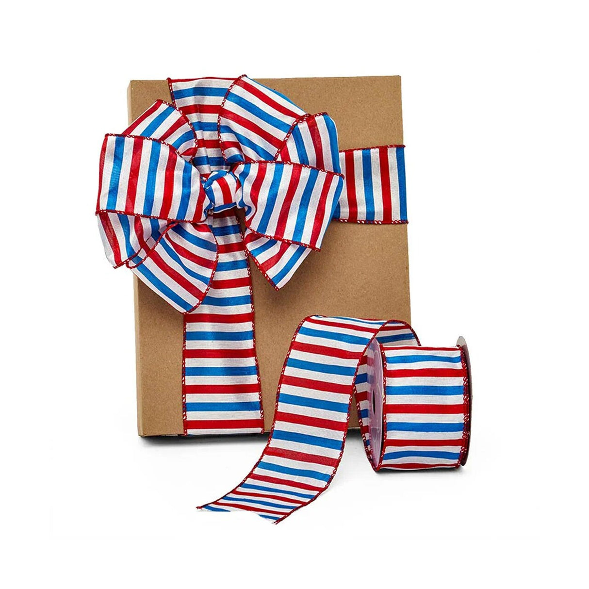 American Horizontal Striped Ribbon 2.5" x 10 Yards