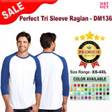 District® Perfect Tri 3/4-Sleeve Raglan