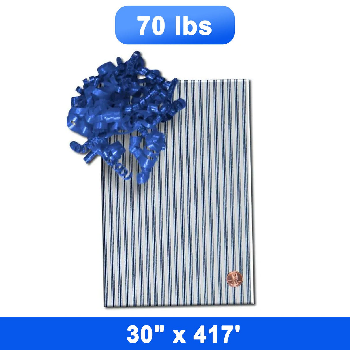 Vibrant Striped Wrapping Paper 30'' x 417' 70 lbs