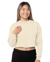 Bayside ® Ladies Usa Made Cropped Crewneck Sweatshirt