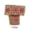 1 Roll Holiday Ribbon Deals 4" x 10 yd Christmas Ribbon