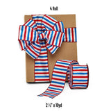 American Horizontal Striped Ribbon 2.5" x 10 Yards
