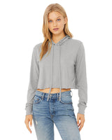 Bella + Canvas® Ladies Cropped Long Sleeve Hooded T Shirt