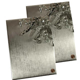 Bright Aluminum Embossed Metallic Wrapping Paper 24" x 417" Roll
