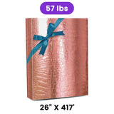 Rose Gold Embossed Metallic Wrapping Paper 26" x 417" Roll