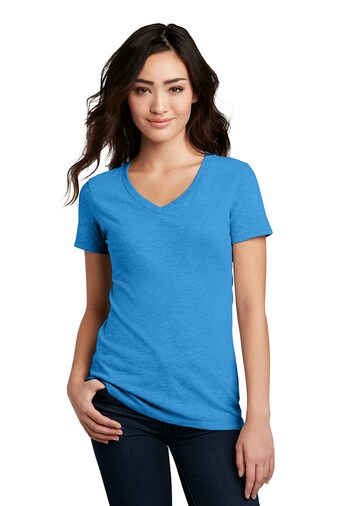 District® Women’s Perfect Blend Short Sleeve CVC V-Neck Tee