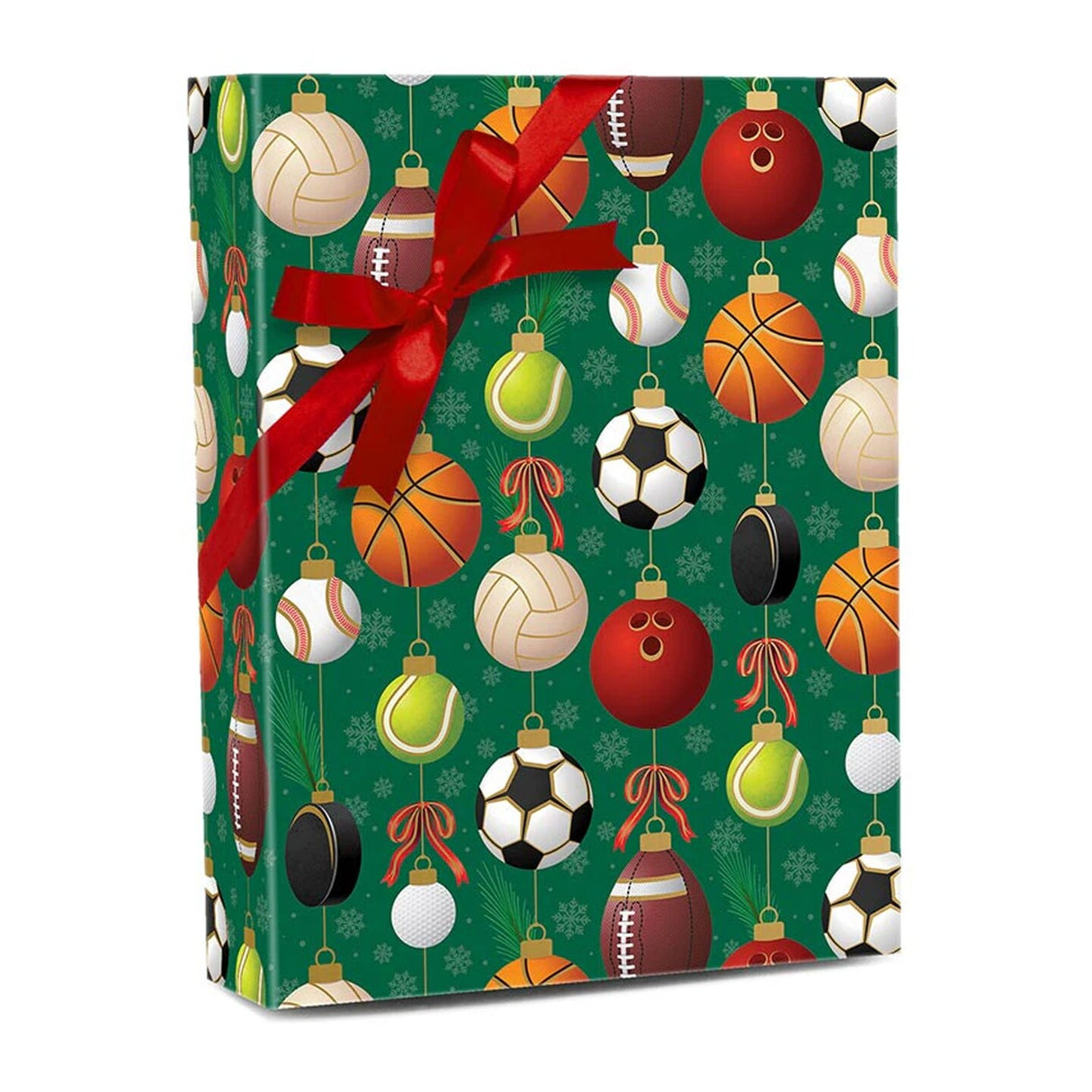 Festive Ornament Gift Wrap Roll 24" x 208' 1 Roll