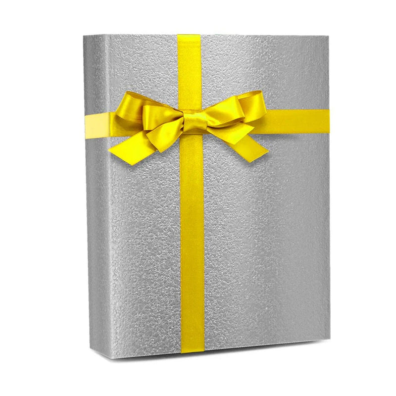 Pale Silver Embossed Metallic Wrapping Paper 24" x 833" Jumbo Roll