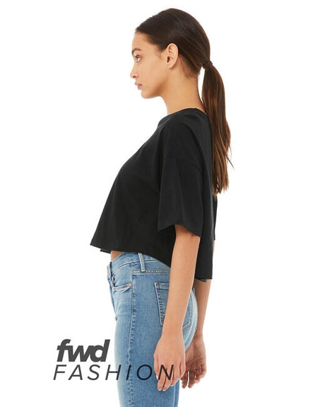 Bella + CanvasÂ FWD Fashion Ladies Short Sleeve Jersey Cropped T-Shirt - S