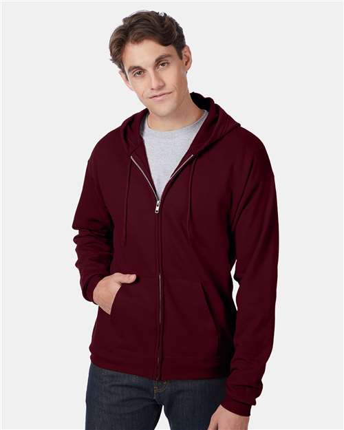 Hanes® Ecosmart Full Zip Mens Hooded Sweatshirt