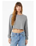 Bella + Canvas® Ladies Cropped Long Sleeve T Shirt