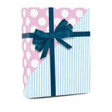 Elegant Striped Gift Wrap 30" x 417' Roll 60 lbs