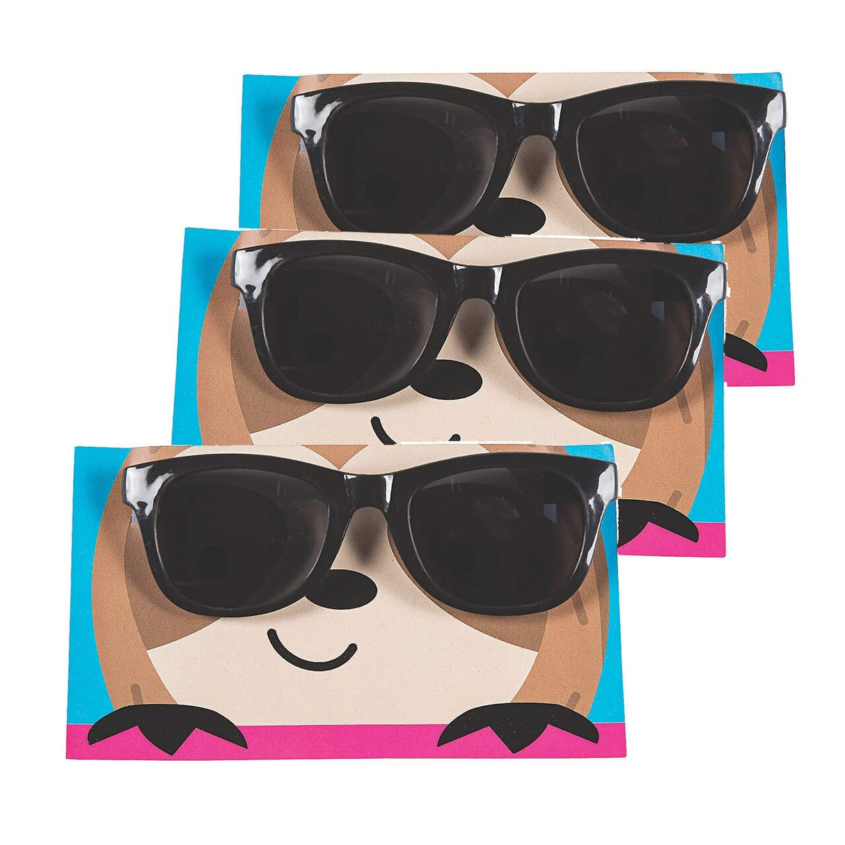Party Animal Sunglasses with Card – Pack of 12