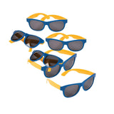 Adult’s Blue & Gold Two-Tone Sunglasses - 12 Pc.