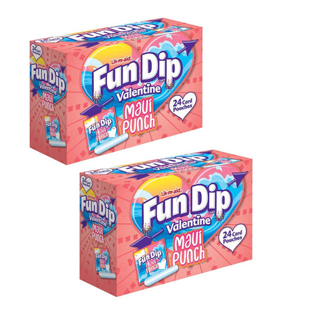 10.32 oz. Fun Dip Maui Punch Valentine Exchanges 24 Pc.