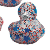 2" Patriotic Red, White & Blue Glitter Rubber Ducks 12 Pc.