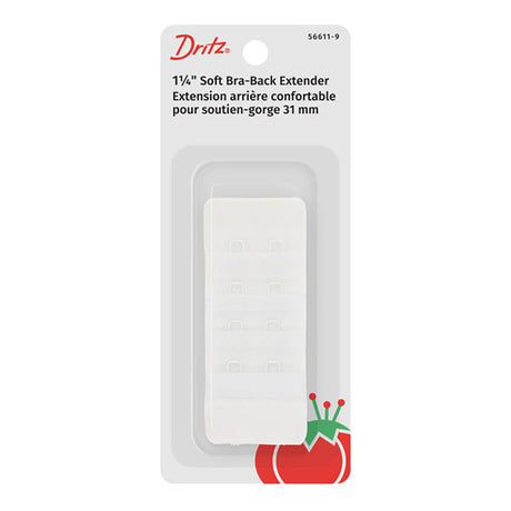Dritz Soft Bra-Back Extender - White - 1.25"