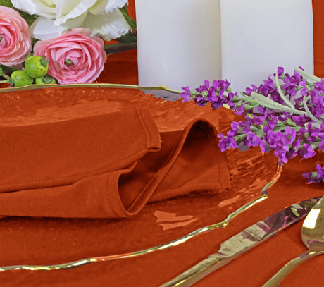 Square Scuba Table Overlay 72x72 Rust/Burnt Orange