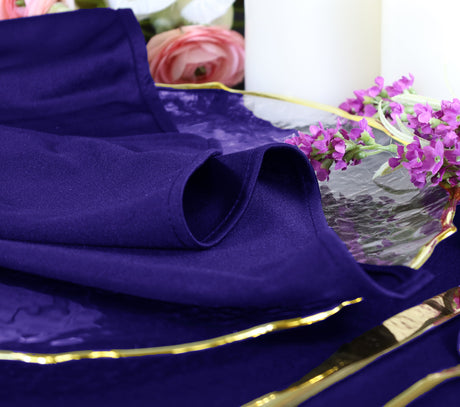 Round Scuba Tablecloth 90" Regency Purple