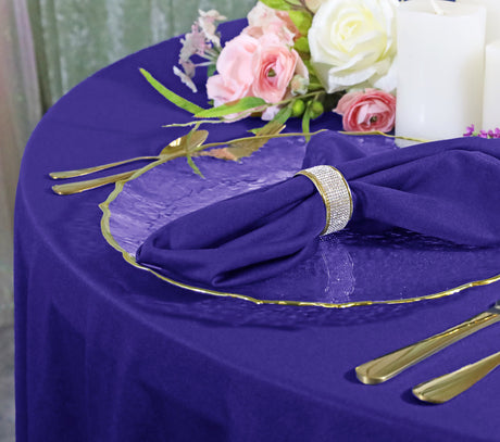 Square Scuba Table Overlay 72x72 Regency Purple