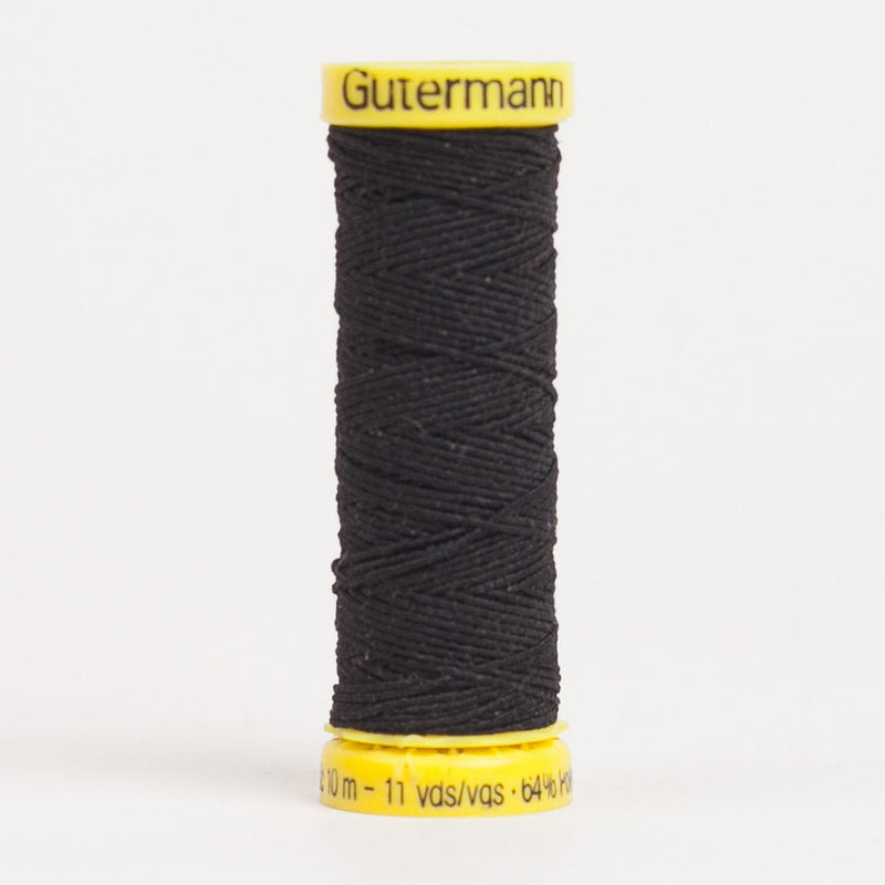 Gutermann Elastic Thread 10m - 4017 Black