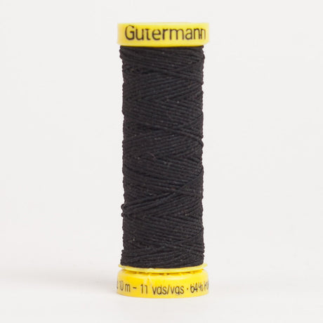 Gutermann Elastic Thread 10m - 4017 Black