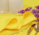 Round Scuba Tablecloth 108" Canary Yellow