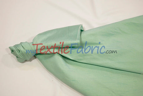 Faux Silk Polyester Dupioni Fabric - Solid Texture, 54" Width, Multiple Colors (Yards, Bolts, Sample Swatch)