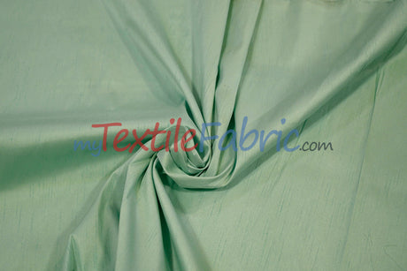 Faux Silk Polyester Dupioni Fabric - Solid Texture, 54" Width, Multiple Colors (Yards, Bolts, Sample Swatch)