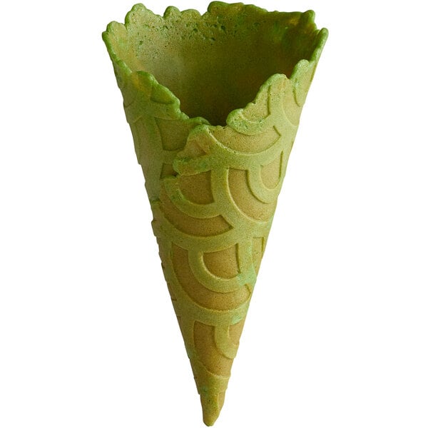 The Konery Matcha Waffle Cones - 144/Case
