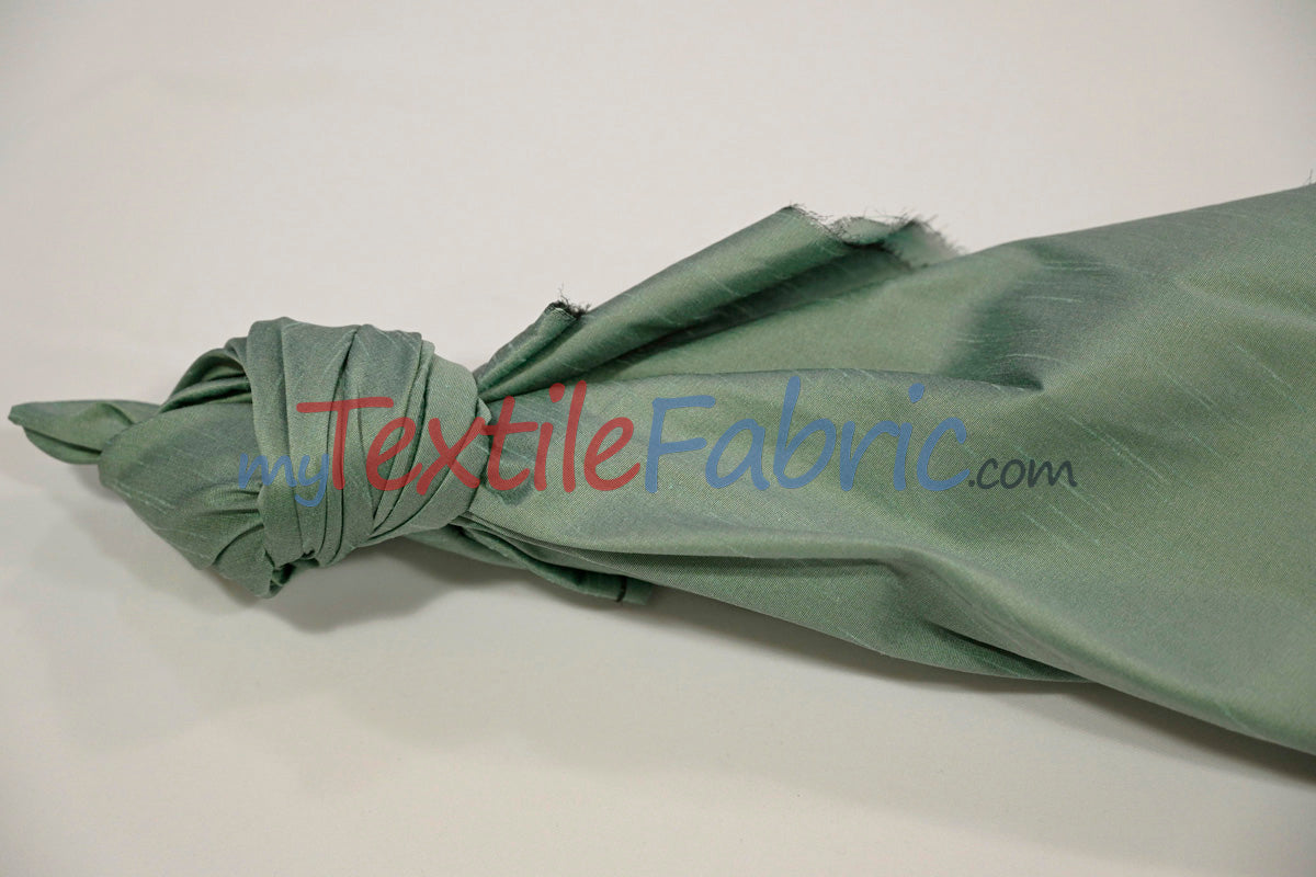 Faux Silk Polyester Dupioni Fabric - Solid Texture, 54" Width, Multiple Colors (Yards, Bolts, Sample Swatch)