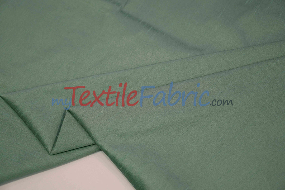 Faux Silk Polyester Dupioni Fabric - Solid Texture, 54" Width, Multiple Colors (Yards, Bolts, Sample Swatch)