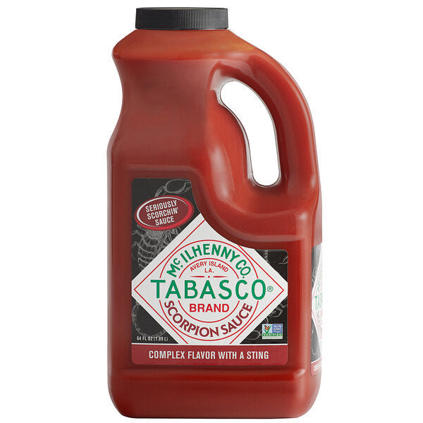 TABASCO® 64 fl. oz. Scorpion Hot Sauce - 2/Case