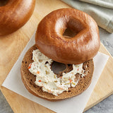 Original Bagel 4.5 oz. New York Style Pumpernickel Bagel - 75/Case