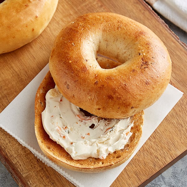 Original Bagel 4.5 oz. New York Style Onion Bagel - 75/Case