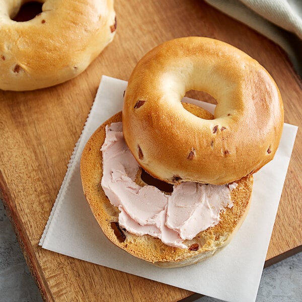 Original Bagel 4.5 oz. New York Style Cranberry Bagel - 75/Case