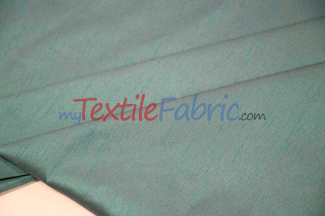 Faux Silk Polyester Dupioni Fabric - Solid Texture, 54" Width, Multiple Colors (Yards, Bolts, Sample Swatch)