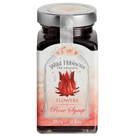 Wild Hibiscus 12.3 fl. oz. Hibiscus Flowers in Rose Syrup
