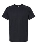 BELLA + CANVAS® Heather CVC Raglan Crewneck Short Sleeve Tee