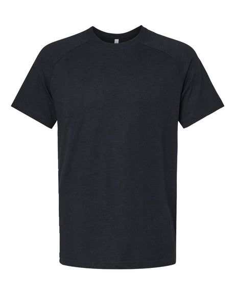 BELLA + CANVAS® Heather CVC Raglan Crewneck Short Sleeve Tee