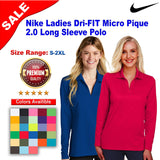 Nike® Ladies Dri-FIT Micro Pique Long Sleeve Polo