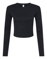 BELLA + CANVAS® Women's Micro Rib Boat Long Sleeve Baby Tee