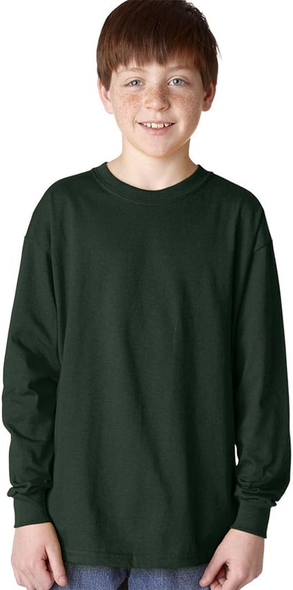 Gildan Heavy Cotton Youth Crew-Neck Long Sleeve T-Shirt