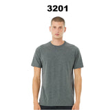 BELLA + CANVAS® Heather CVC Raglan Crewneck Short Sleeve Tee