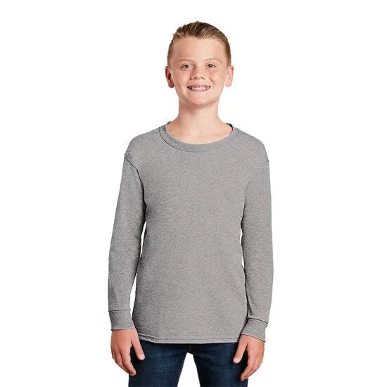 Gildan® Youth Heavy Cotton Long Sleeve Crew-Neck T-Shirt